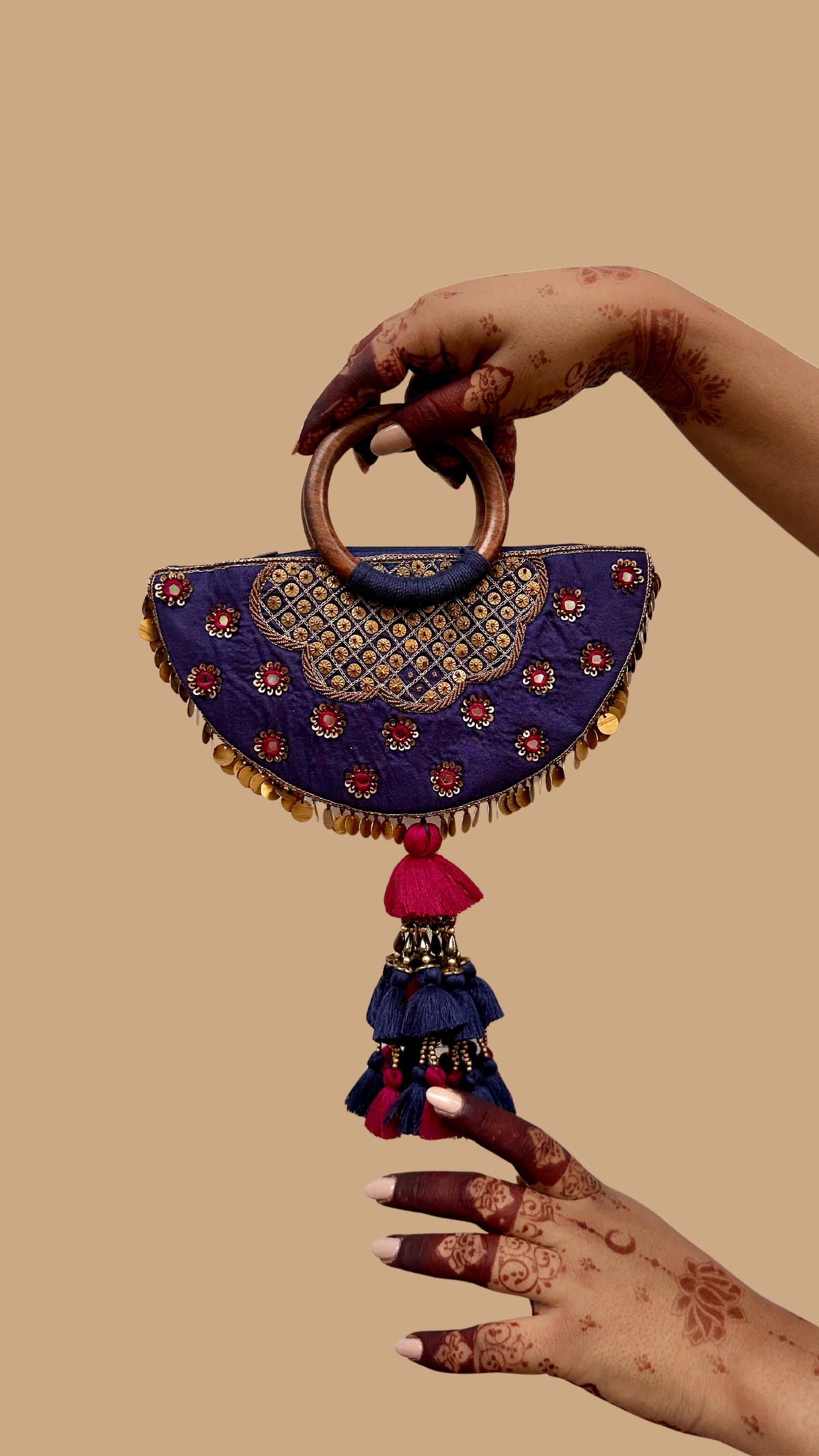 Ultra Violet Tassel Bag