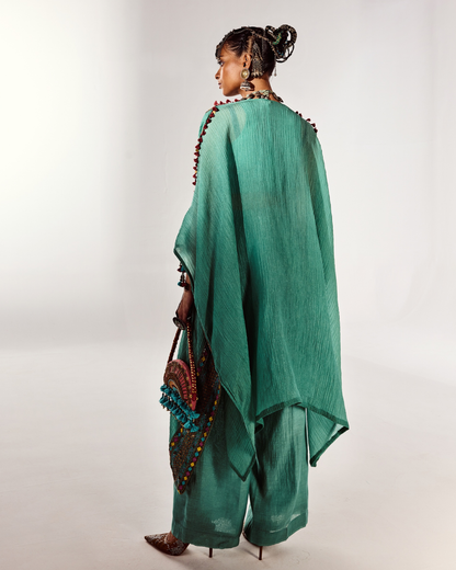 Coral Turquoise Cape Set