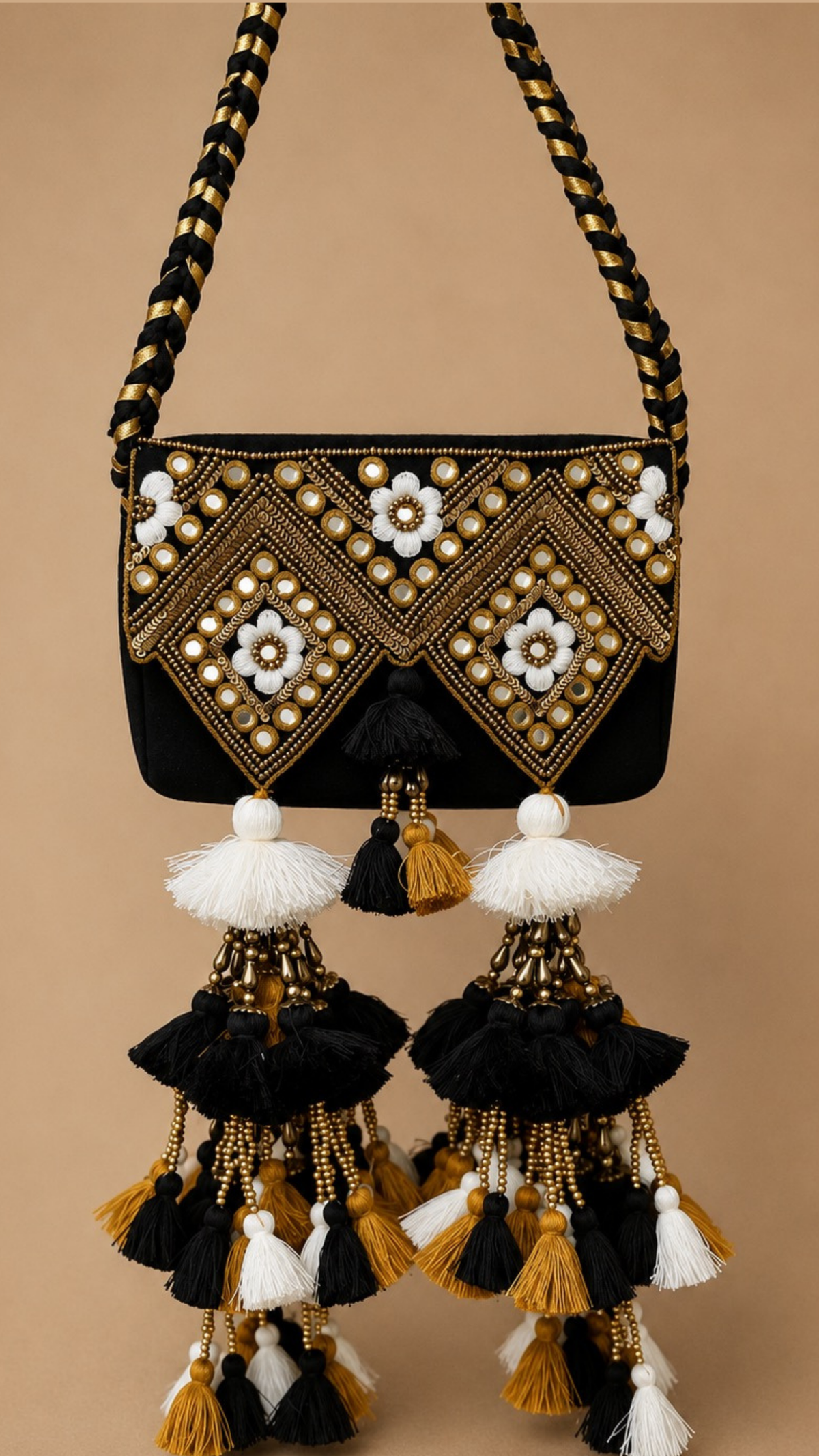 Tonal Black Bag